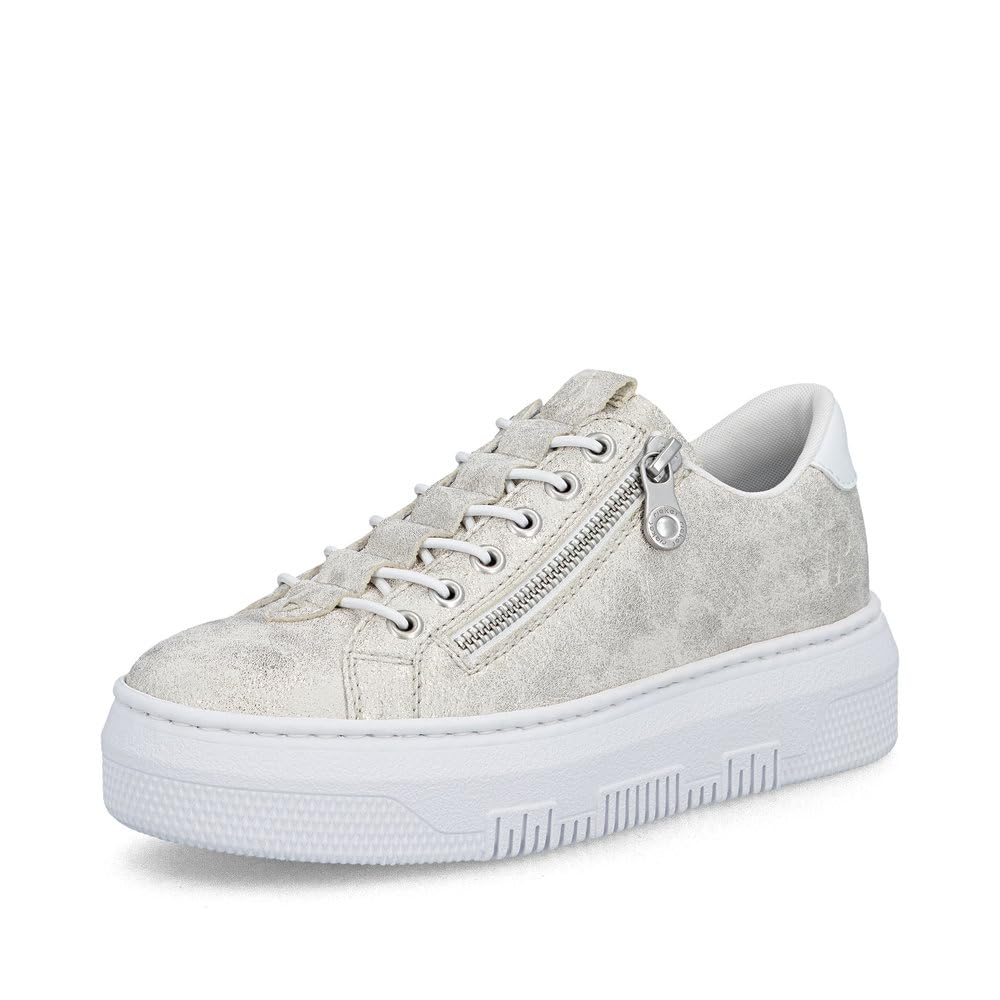 Rieker Damen Sneaker Low-Top Beige 43 EU