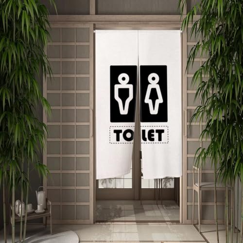 Cortina divisoria de baño unisex para separar ambientes y puertas de aseo 8