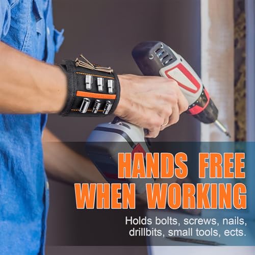 WEARXI Gifts for Men, Magnetic Wristbands for Men Tools, Gifts for Him Valentines, Dad Birthday Gadgets Gifts for Mens Who Have Everything, Presents for Mens Gifts for Easter Fathers Day