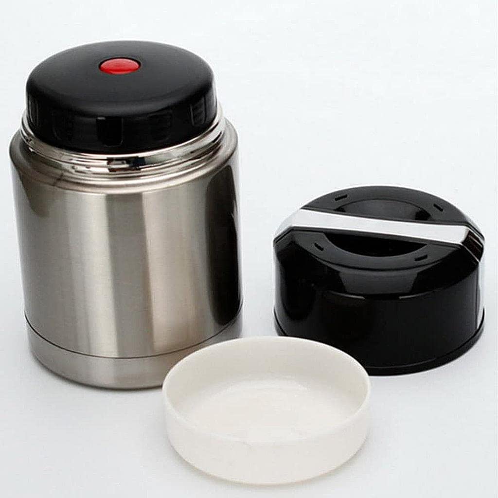 Récipient de Conservation du Lait Maternel Boîte Alimentaire Double Paroi Acier Inoxydable Isolant sous Vide Couvercle Pratique pour Repas, Argent 1000ml