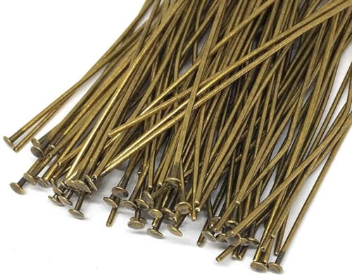Head Pin, 100 Pure Copper 22 Gauge 3/4 Inch Long Ball Pins with 1.5mm Ball