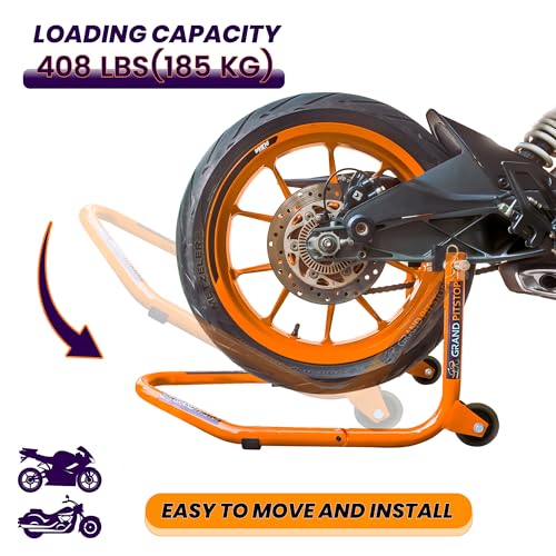 Grand Pitstop Universal Rear Paddock Stand Orange - Image 3