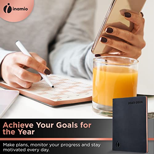 Academic Planner 2023-2024 - Rose Gold Edition, Weekly Planner And Monthly Planner – Hourly Appointment Book – Softcover Calendar, Simple Design For Productivity, June 2023 - July 2024 – 8.5 X 11 #TOP1