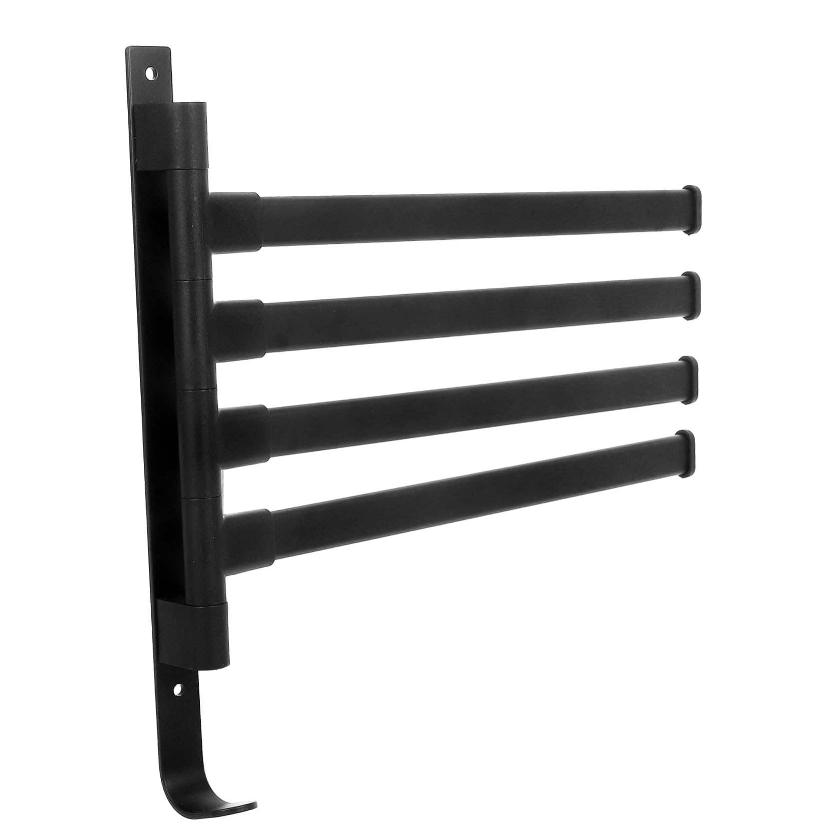 VINTORKY Rv Clothes Drying Rack Foldable Hangers Clothes Hangers Clothing Hangers Travel Hangers Towel Rod Clothes Racks Coat Hanger Rv Ladder Drying Rack Black Space Aluminum Plus Plastic