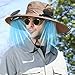 Hat with Fans Solar Power, Fan Hat, Solar & USB Charging, Strong Wind, Sun Protection, Enhancing Ventilation
