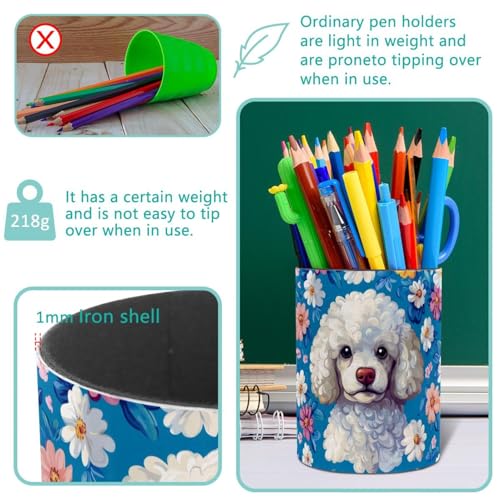 Fournitures de bureau et accessoires porte-stylo métal fleuri