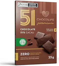 Chocolate Premium 51% Cacau - Chocolife - 1unx25g