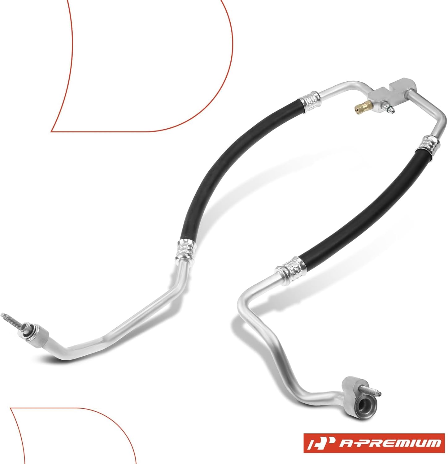 A-Premium A/C Suction Hose & Discharge Line Hose Assembly Compatible with Chevrolet Equinox, 2005, 3.4L, Sport Utility