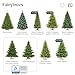 FairyTrees Árbol de Navidad Artificial Pino, Natural de Blanco Nevado, Material PVC,...