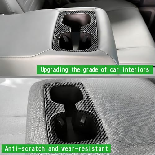 KUJOOY Front Rear Holder Decors for Toyota 4Runner 2025 2026 Interior Accessories Dashboard Cover Center Consoles ABS Trim Carbon Fiber by KUJOOY - Used condition - Image 6