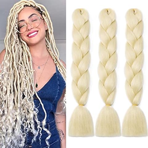 60cm Braiding Hair Extensions Jumbo Braids Kunsthaar 3 Stücke 24" Kanekalon Haar Flechten Extensions Crochet Twist Box Colorful Synthetik Haar Zöpfe Cover