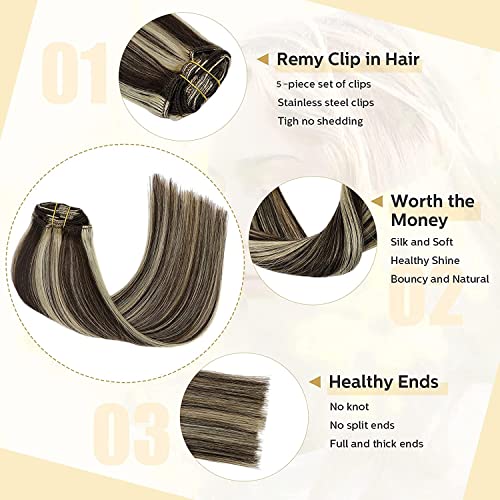 Image of Women Hair Extension Long Mix Bleach Blonde Silky Straight 18 To 20 Inches Hairpiece With 5 BB Clip /Hair Extension for Women Party /Halloween /Christmas