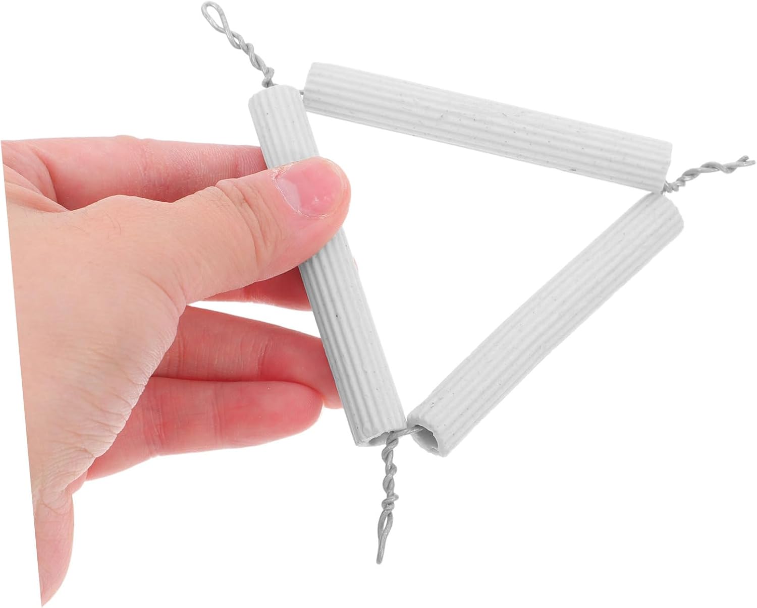 TEHAUX 6pcs Lab Clay Triangle Crucible Holder High Temperature Ceramic Support for Uniform Heating in Scientific Experiments and Art Projects Durable and Versatile Design