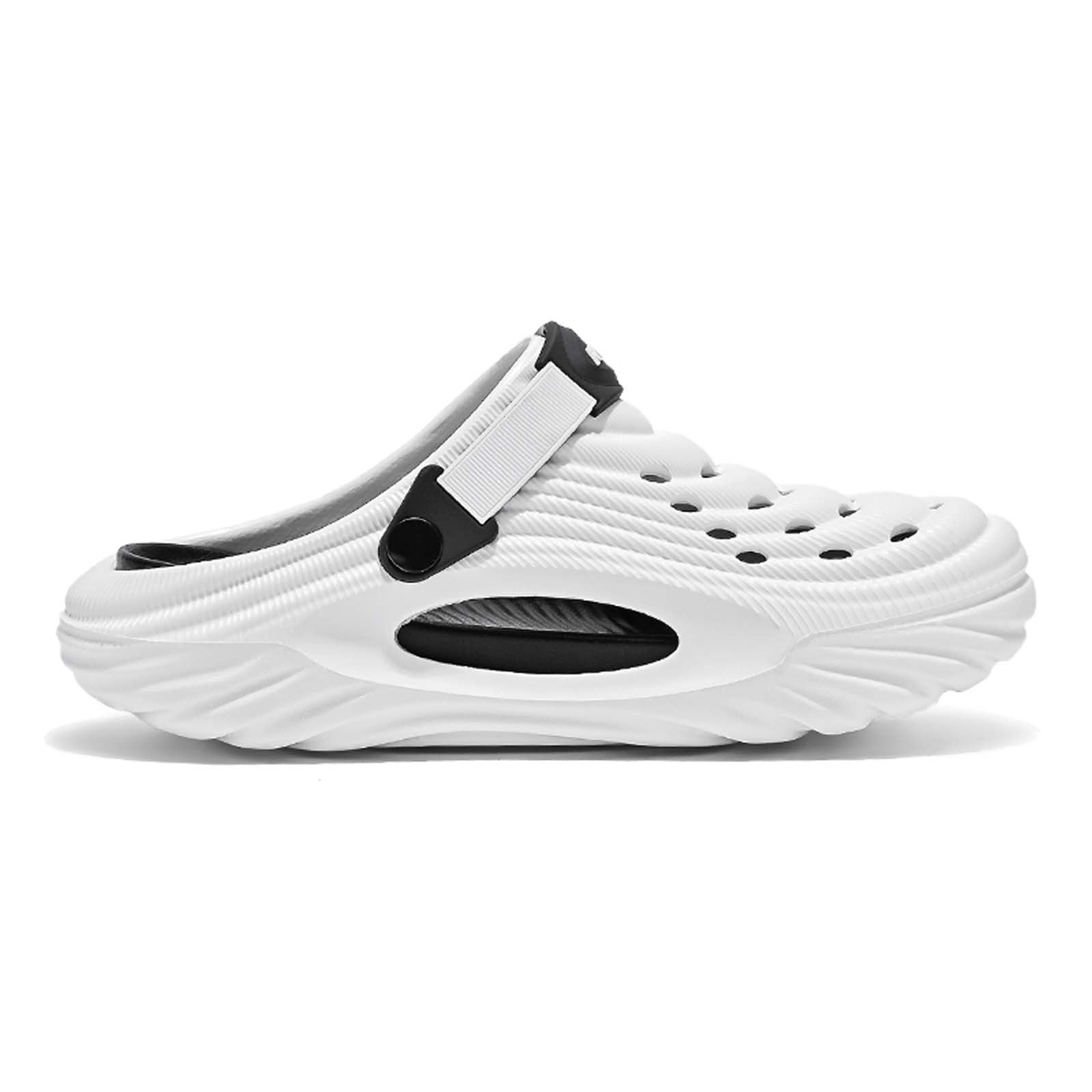 Chausson Homme Ete, Pantoufles Homme,Sandales d'Été Confortables de Plage Extérieures Tendance Décontractées pour Maison et Plein Air Mule Sabot Clogs Claquette
