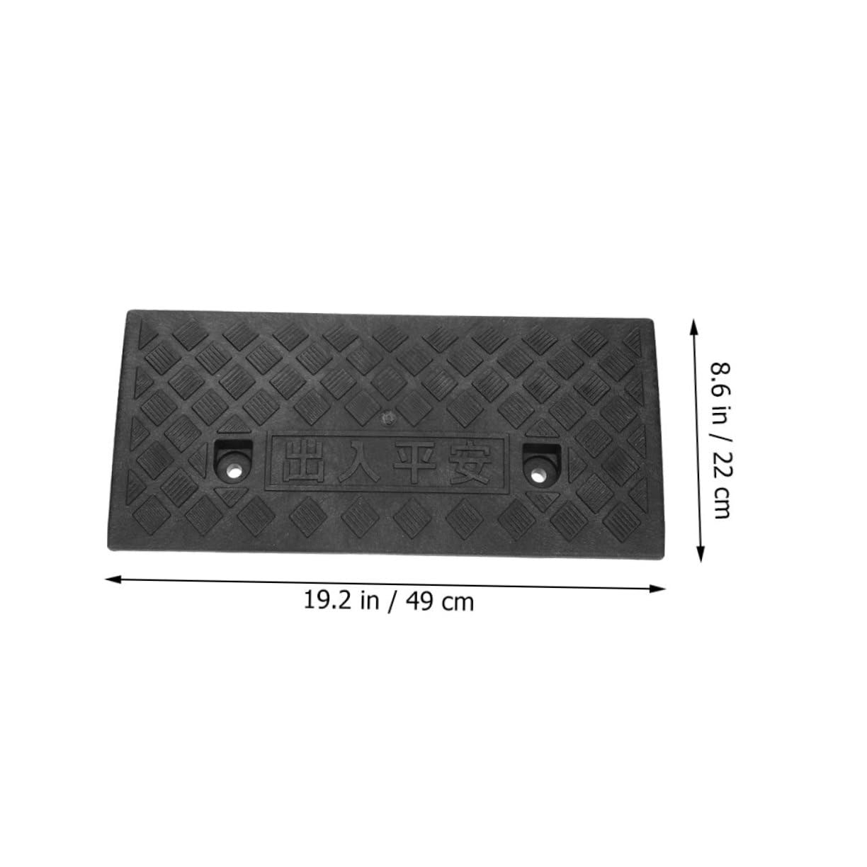 Hemobllo Rampe in Gomma Nero per Soglia Auto Resistente All'abrasione e Portatile, per Gradini Interni e Porte di Casa
