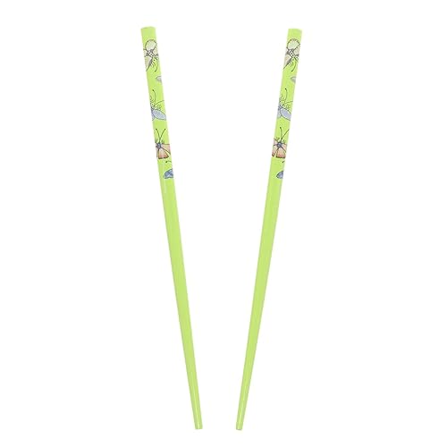 Miniatura 7 de Juego de palillos de madera para el cabello con mariposas palillos para el cabello - azul