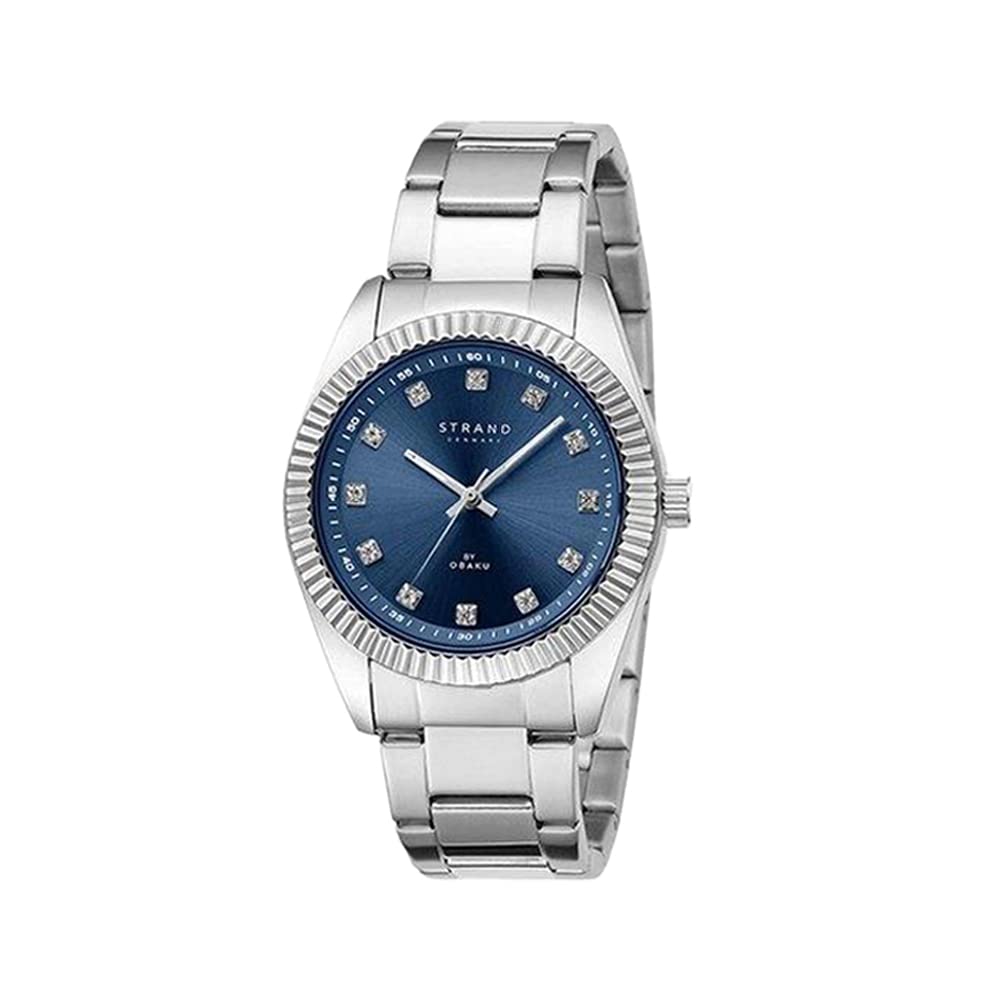 Strand By Obaku Lexington Mini Denim Quartz Blue Round Dial Womens Watch - S726LXCLSC (B097HLNB5W) Amazon Price History, Amazon Price Tracker