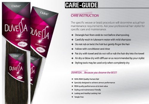 Outre DUVESSA Remi Human Hair Weave - YAKI (14 INCH, 4-LIGHT BROWN)