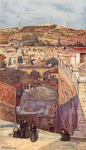 Impression sur toile Mont des Oliviers pour habiller un grand mur vide