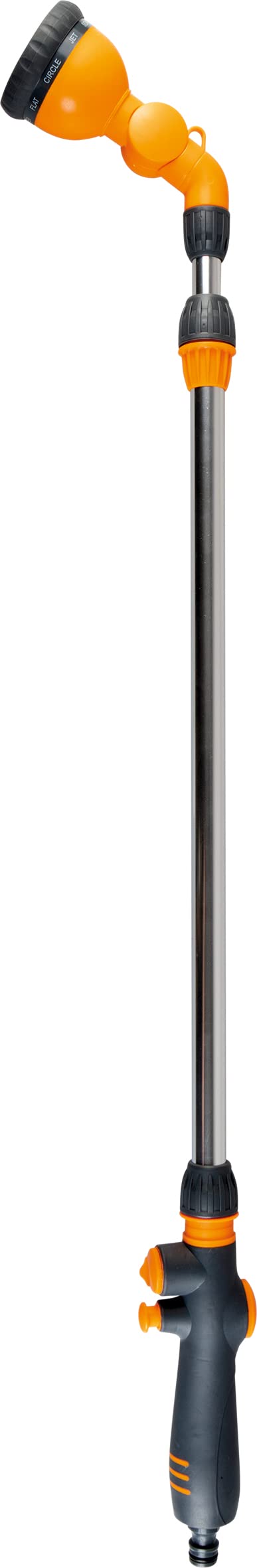 St Helens Telescopic Garden Hose Spray Gun - 80cm to 124cm Adjustable Head - 9 Spray Patterns