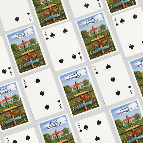 Lantern Press Pacific Northwest, Baraja Poker 52 cartas miniatura 4