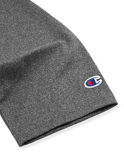 Champion Boys Athletic Crewneck Long Sleeve T-Shirt Charcoal Heather - image 2