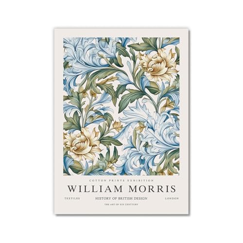 Impression sur toile William Morris fleurs et plantes affiches esthétiques 40x50cm sans cadre