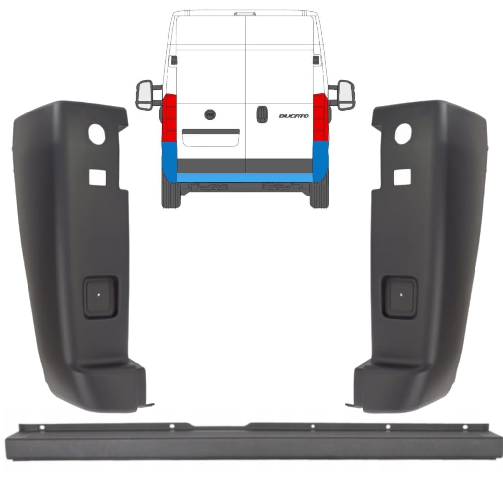 Pare-chocs arrière pour Fiat Ducato 2006-2018 / Ensemble