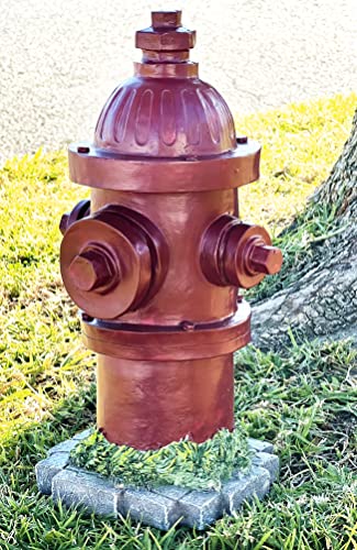Bellaa 22472 Fire Hydrant Statue Dog Training Lamp Post 14 Inch Indoor Outdoor Garden Statue Yard Decoration #TOP16