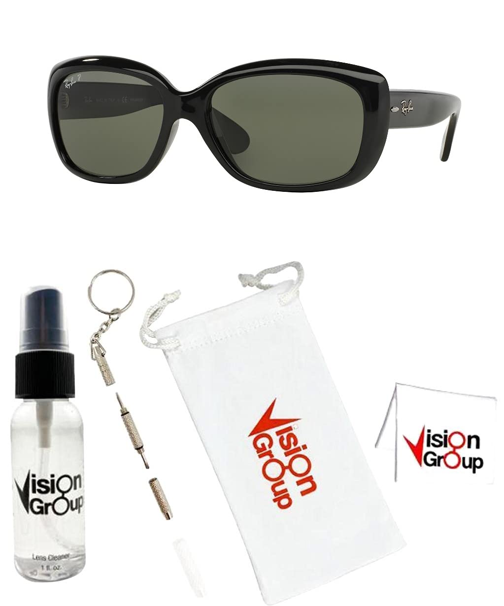 Ray-Ban RB4101 Jackie Ohh Sunglasses + Vision Group Accessories Bundle