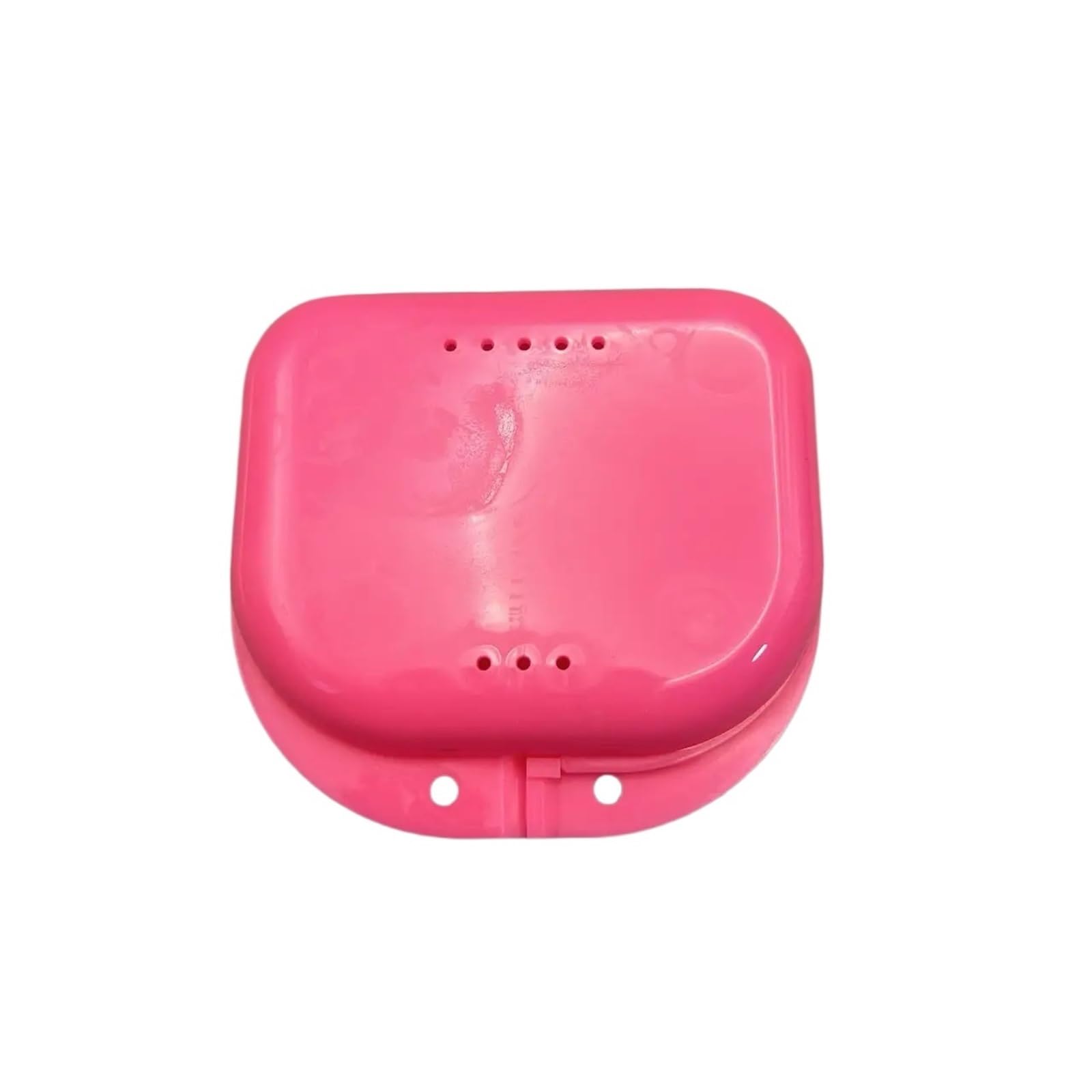 Zahnprothesenetui 30 Stück Aufbewahrungsboxen for Zahnspangen und Mundschutz, geeignet for kieferorthopädische Prothesen, mit Belüftungslöchern(30pcs Pink)