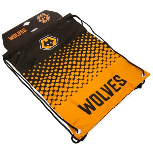 FOCO Wolverhampton Wanderers FC Fade Gym Bag, Orange Black2