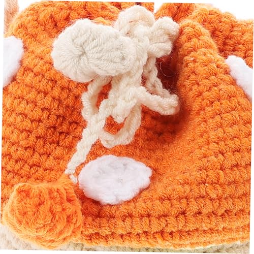 Pochette compacte crochetée Beaupretty au design champignon