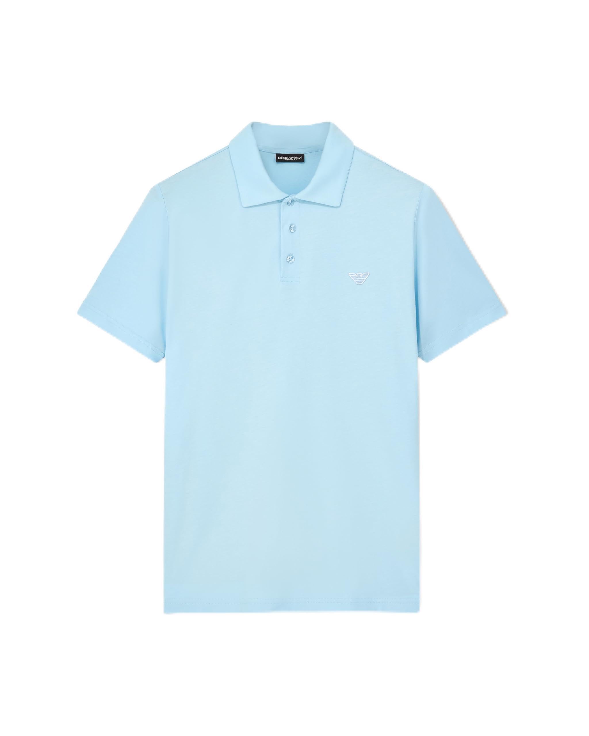 EMPORIO ARMANI Men's Essential Polo Blue L
