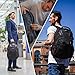 Swissdigital Design Travel Backpack for Women or Men, TSA Friendly USB Charging RFID Protection Business Carry on Bag Fits 15.6" Laptop Backpack Black | J14-BR