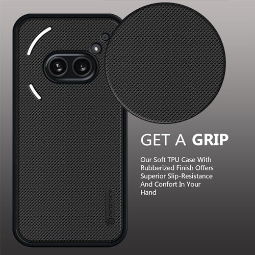 Image of VIDO Super Frosted Raised Camera Protect Soft Back Case Cover for Nothing Phone 2a 5G / Nothing Phone 2a Plus