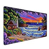 【ALFOMBRILLA ESCRITORIO】: La base de goma densa puede fijar firmemente la alfombrilla escritorio en cualquier superficie para evitar movimientos innecesarios. No solo embellece el escritorio, sino que también tiene una gran aplicabilidad