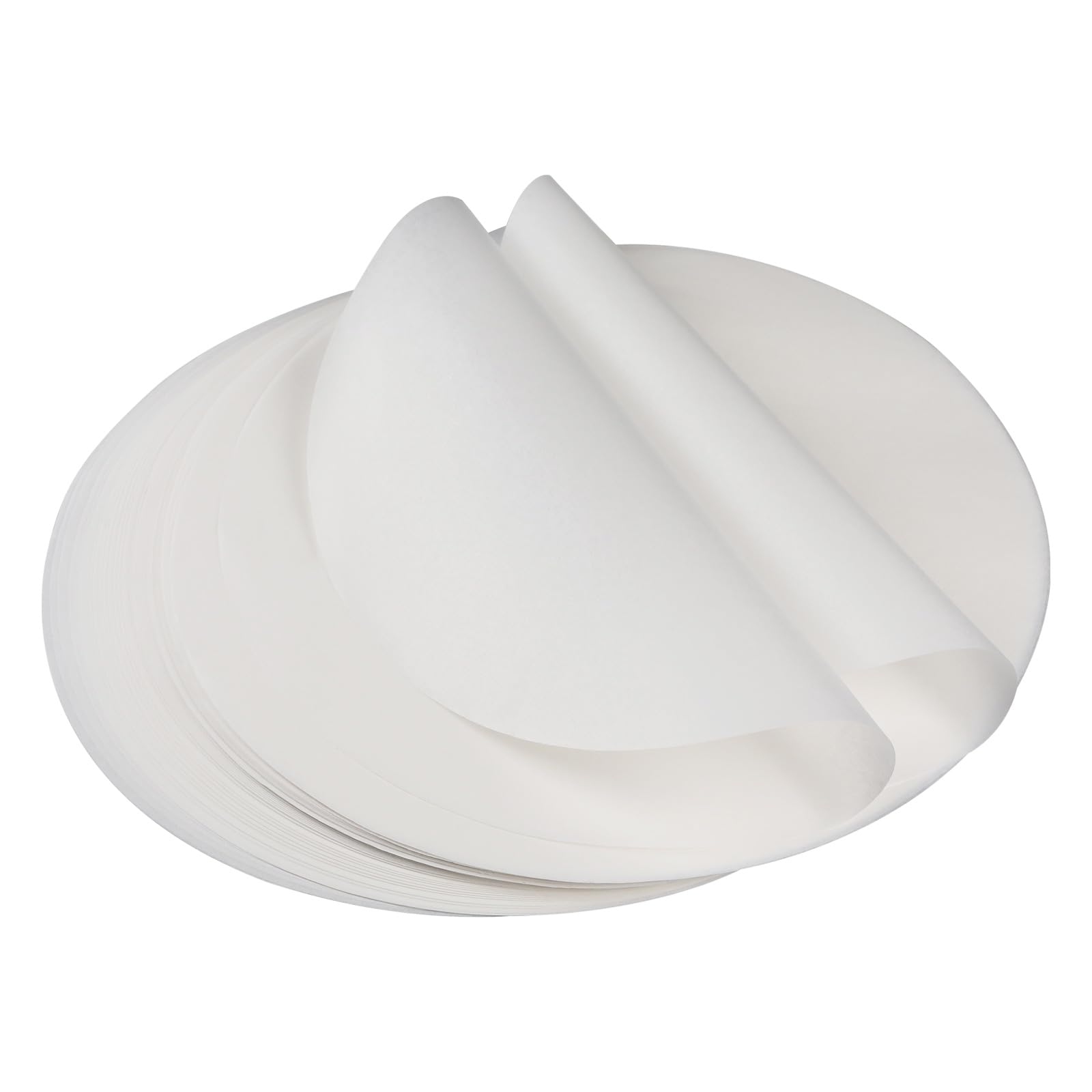 Papier Sulfurisé Rond - 150 Feuilles Diamètre 26 Cm, Résistant à La Chaleur, Antiadhésif - Pour Cuisson Et BBQ
