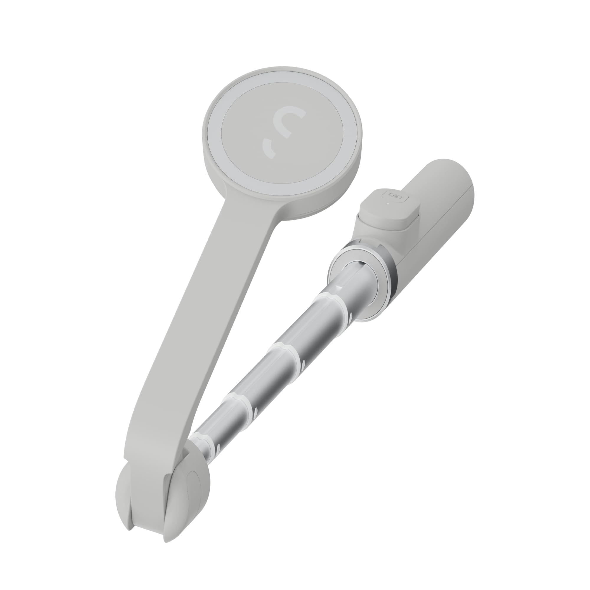 ShiftCam SnapStand Selfie - Bastone Selfie magnetico e treppiede - Compatto, pieghevole ed estensibile con testa inclinabile e telecomando Bluetooth magnetico (pietra, selfie Snapstand)