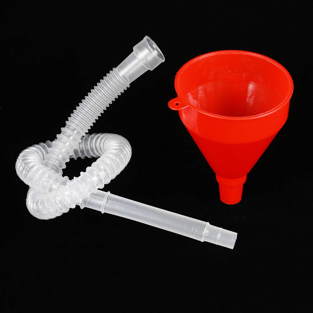 Epeanhome Universal Car Motorcycle Truck Fuel Tank Pour Oil Tool Petrol Plastic Filling Funnel Soft Pipe