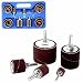 Sanding Round Drum Set For Wood Drill Press Sander Sleeves Tool Woodworking Kit