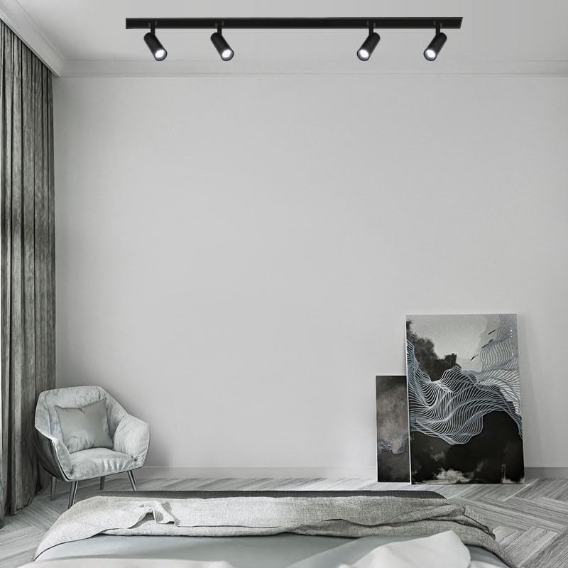 B·LED BARCELONA LED LED-Strahler für Magnetschiene 48 V - 6 W - Schwarz - Warmweiß