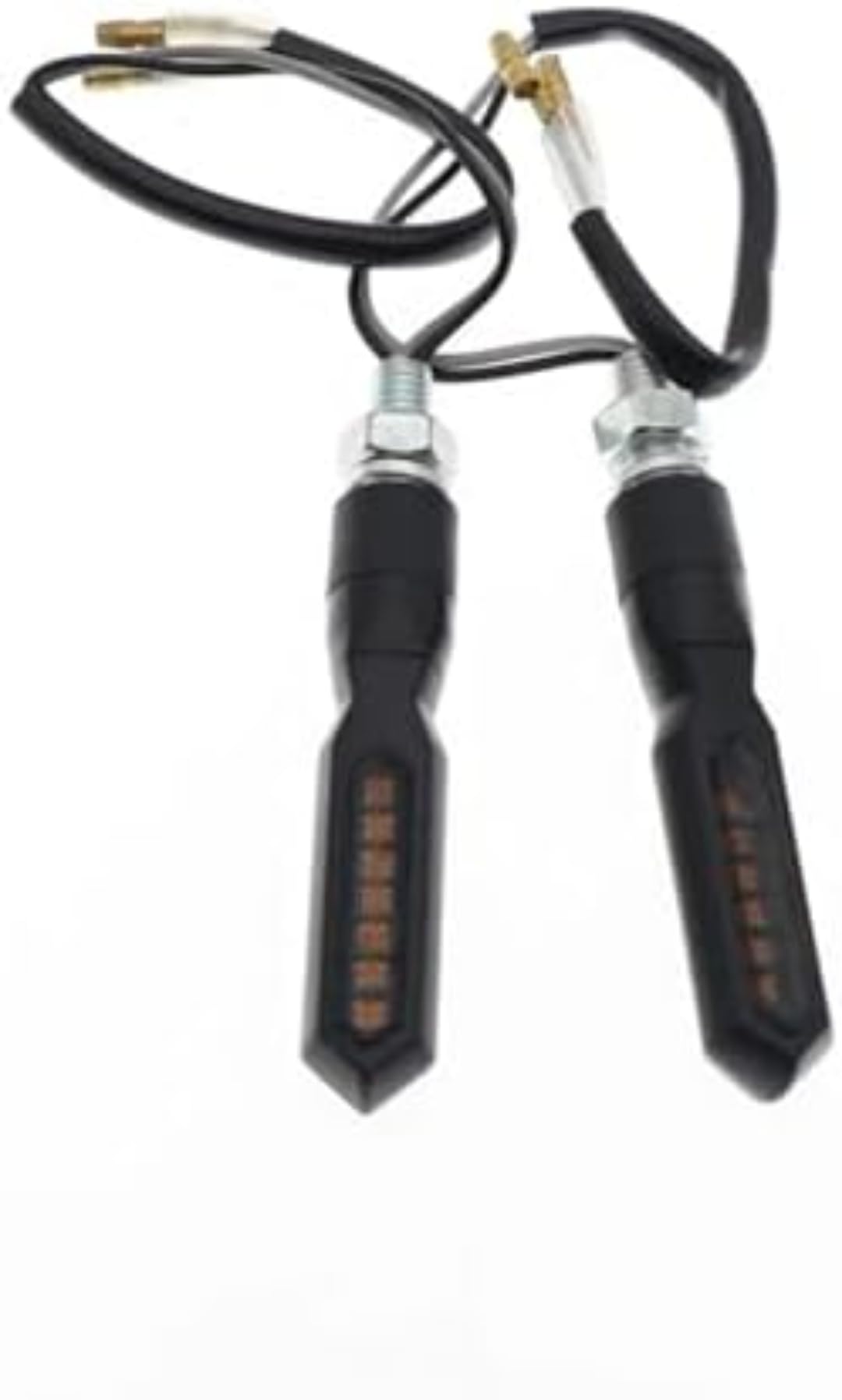 Mini uniwersalne wskaźniki Kierunkowskazy motocyklowe 2 szt. Motocyklowe światła LED przednie/tylne Płynąca woda Sekwencyjny kierunkowskaz Światło do jazdy Światło tylne Lampa hamulca Racer