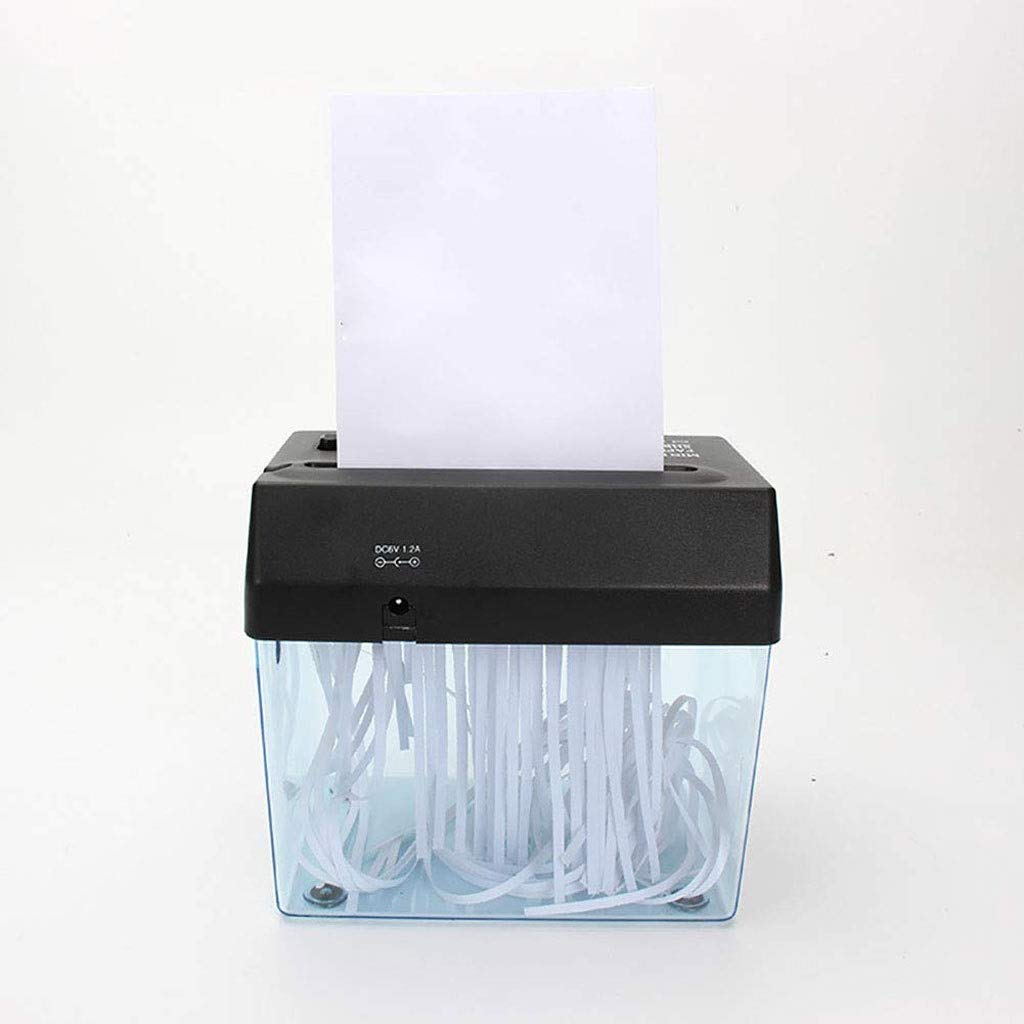 Eléctrica trituradora de Papel - Mini portátil trituradora de Escritorio de Oficina pequeña trituradora