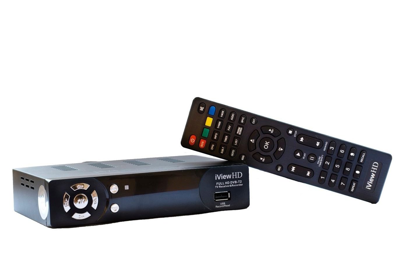 FULL HD Freeview Set Top Box Receiver Digi Box Digital TV Terrestrial Tuner USB HD Recorder HDMI or SCART Connections