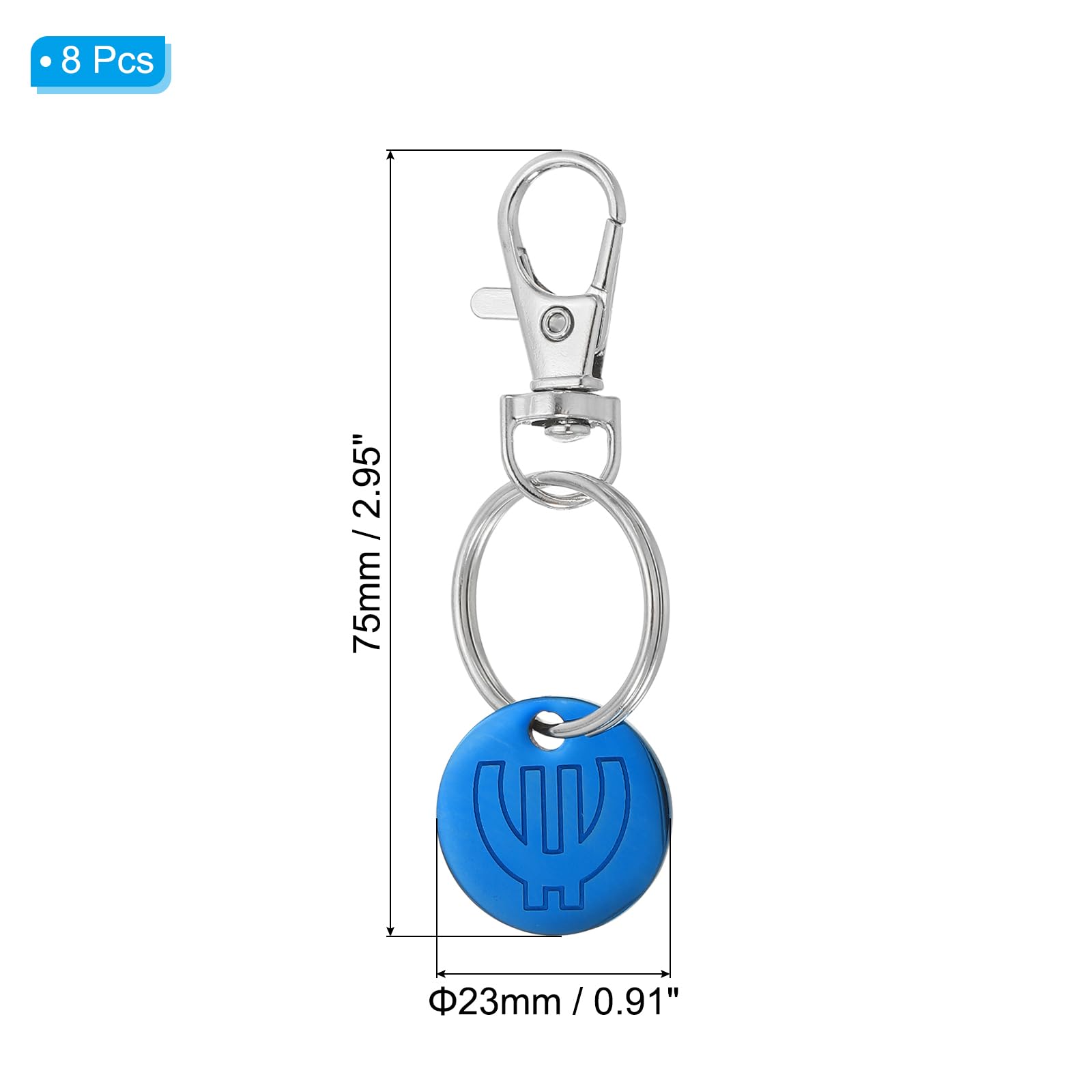 PATIKIL Shopping Trolley Token Key Ring - Image 2