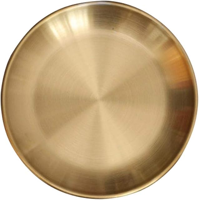 Jingtaihua Gold Serving Tray, Stainless Steel Metal Decorative Tray Metal Storage Organizer Tray for Modern Home,Jewelry, Makeup,Decorative Tray