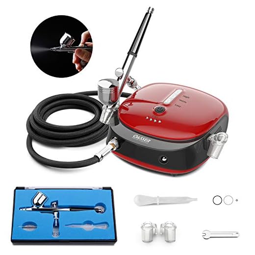Lightweight Dual Action Airbrush Compressor Kit