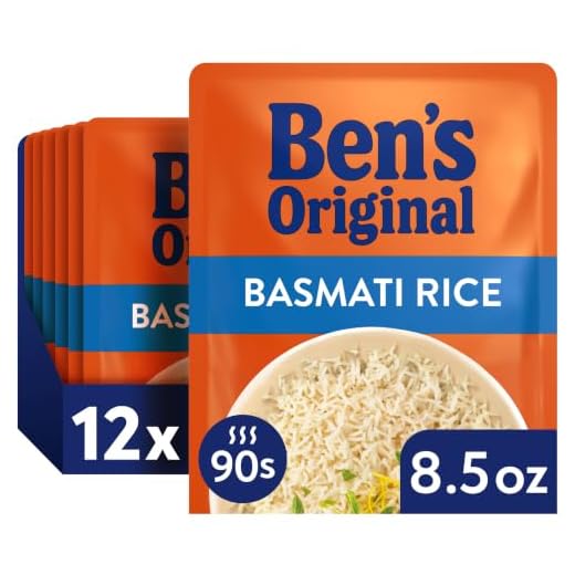 BEN'S ORIGINAL Ready Rice Basmati Rice, Easy Side Dish, 8.5 oz Pouch (Pack of 12)