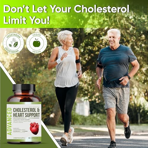 Heart Health Cholesterol Supplements - Cholesterol Health & Heart Support with Plant Sterols, Niacin & Garlic Powder.Vitamins Pills for Healthy Cholesterol and Healthy Heart.Two Months Supply. - Image 4